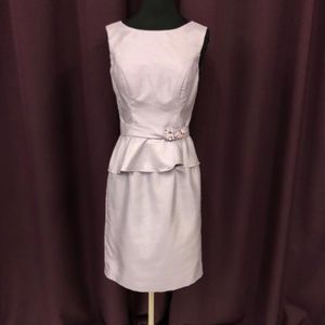 White By Vera Wang Broach Belt Purple Dress